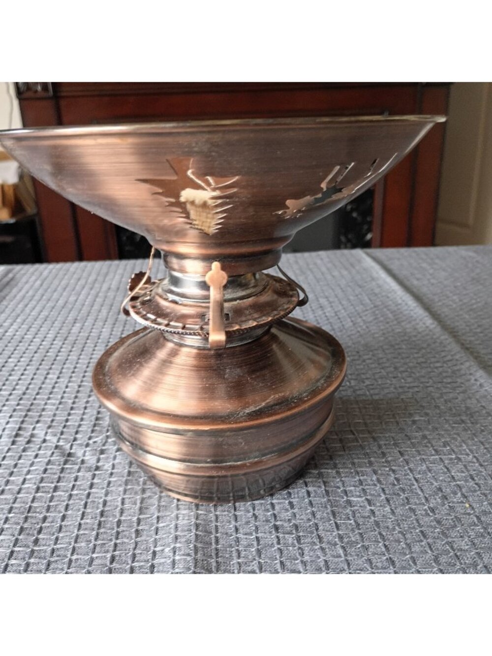 oil lamp burner With reindeer And Trees